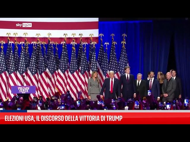 ⁣Elezioni Usa, il discorso della vitoria di Trump