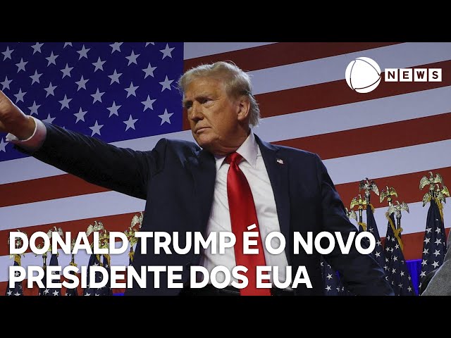 ⁣Donald Trump é eleito presidente dos Estados Unidos