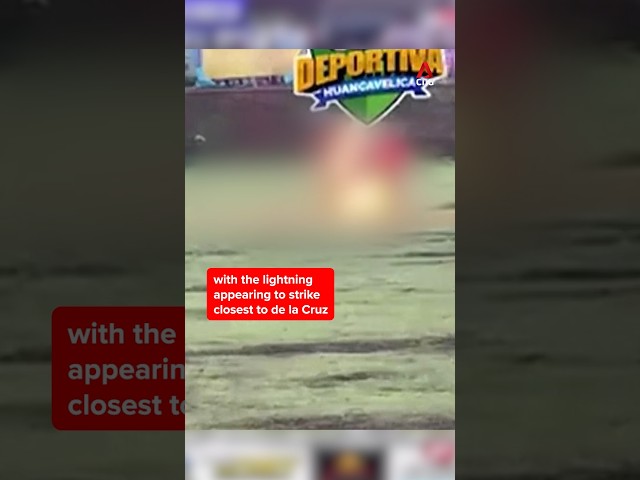 ⁣Lightning kills football player in Peru