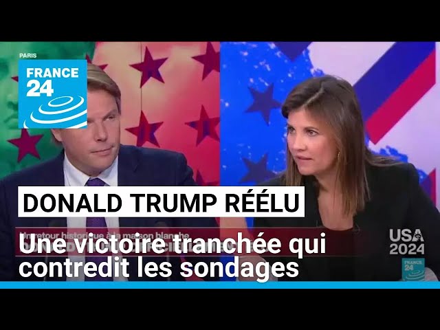 ⁣Donald Trump réélu : une victoire tranchée qui contredit les sondages • FRANCE 24