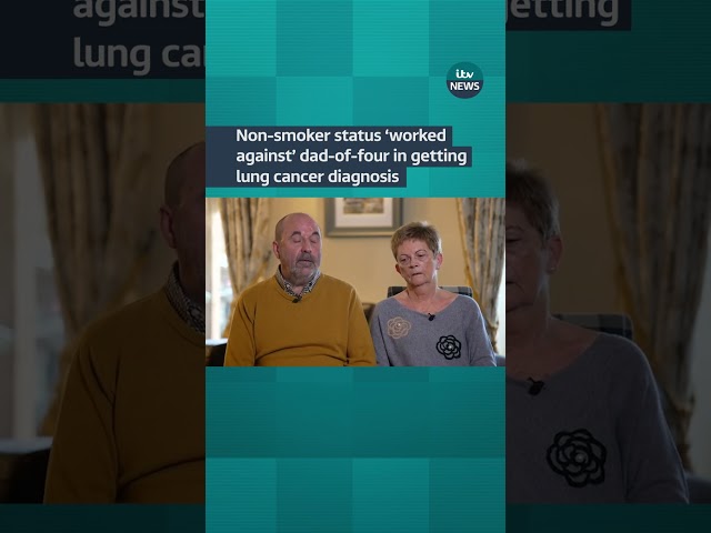 ⁣Non-smoker status 'worked against' dad-of-four in getting lung cancer diagnosis #itvnews #