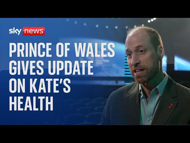 ⁣Prince William: Kate 'doing really well'