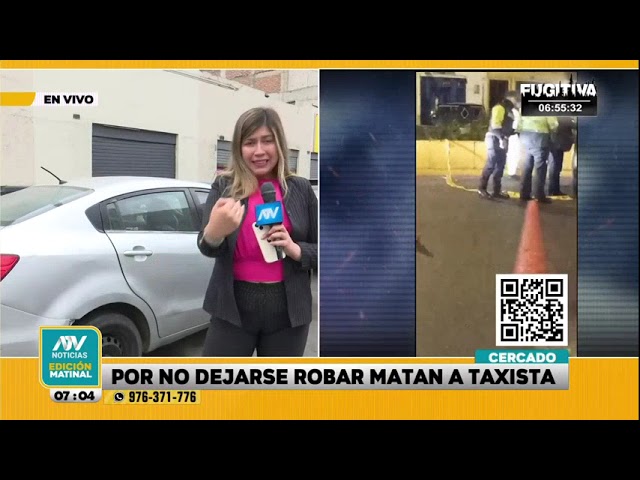 ⁣Falsos pasajeros acaban con la vida de un taxista por resistirse al robo