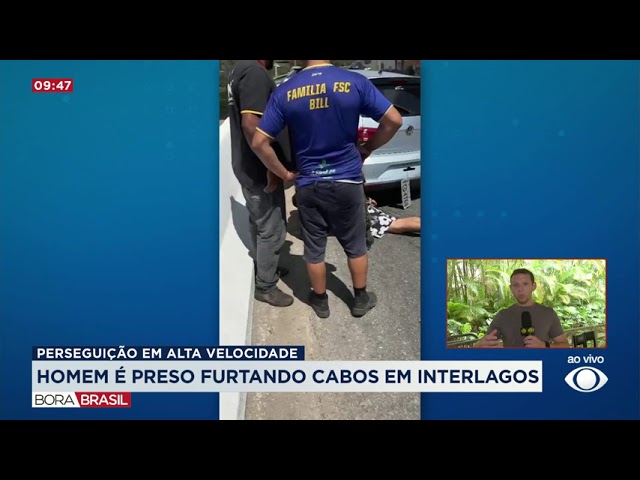 ⁣Homem é preso por furtar 300 kg de fiação do Autódromo de Interlagos, em SP