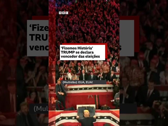 ⁣O discurso de Trump declarando vitória nos EUA #bbcnewsbrasil #eleicoeseua #trump