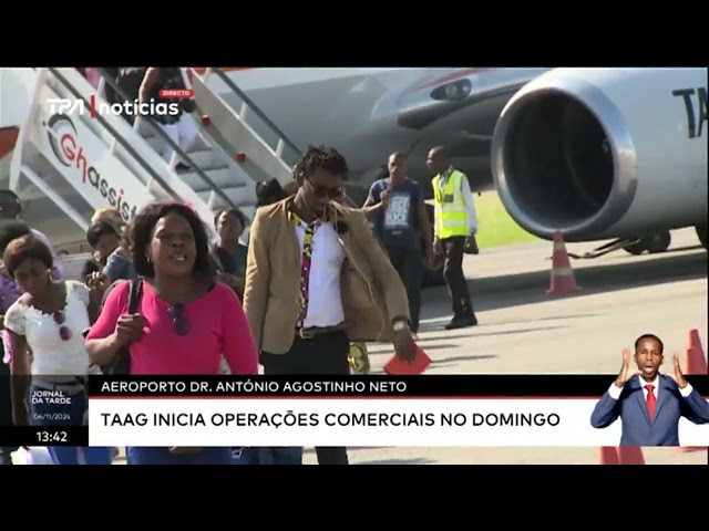 ⁣Aeroporto Dr. António Agostinho Neto - TAAG inicia operações comerciais no Domingo