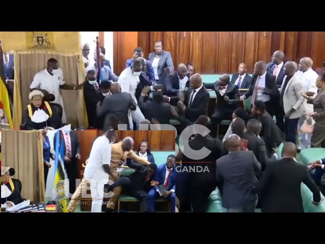 ⁣FIGHT IN PARLIAMENT; HON. FARNCIS ZAAKE THUMPED IN PARLIAMENT BY FELLOW MP & RUSHED TO HOSPITAL