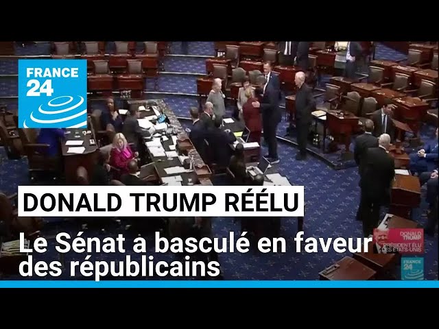 ⁣Donald Trump réélu : le Sénat a basculé en faveur des républicains • FRANCE 24