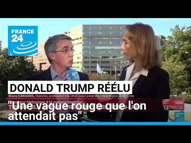 ⁣Donald Trump réélu : "une vague rouge que l'on attendait pas" • FRANCE 24