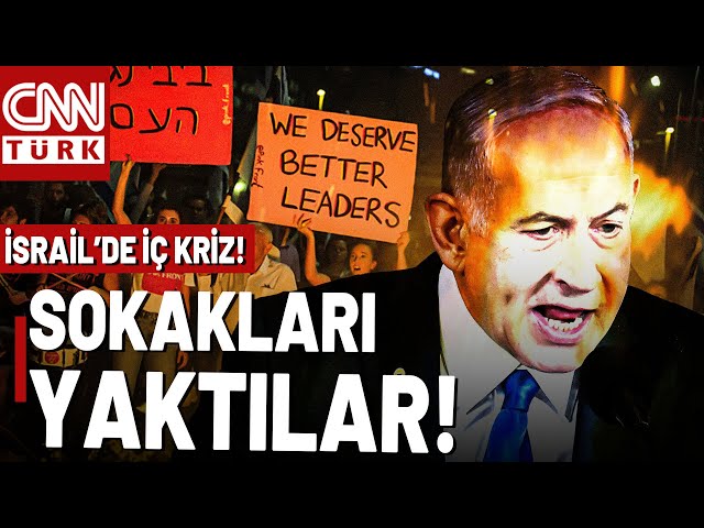 ⁣İsrail'de İç Karışıklık! Netanyahu Gallant'ı Kovdu, Binlerce İsrailli Sokaklara Döküldü