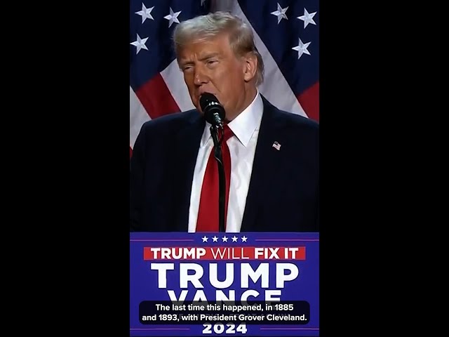 ⁣Donald Trump speaks on Presidential Race, Victory in 2024 Election