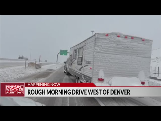 ⁣Slushy, wet Wednesday commute