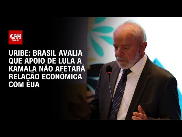 ⁣Uribe: Brasil avalia que apoio de Lula a Kamala não afetará relação econômica com EUA | BASTIDORES