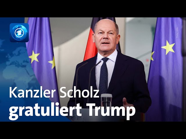 ⁣US-Wahl: Bundeskanzler Scholz zum Wahlsieg Trumps