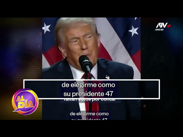 ⁣Donald Trump tras ganar las elecciones: "Esta será la verdadera época dorada de Estados Unidos&