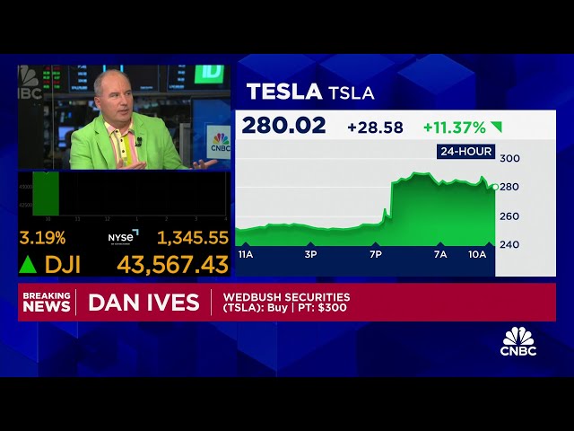 ⁣Elon Musk's big bet on Trump is a home run for Tesla, says Wedbush's Dan Ives