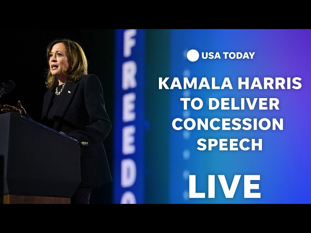 ⁣Watch live: Kamala Harris to deliver concession speech