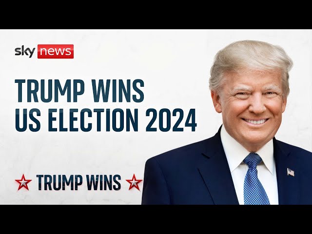 ⁣Watch live: Donald Trump wins US election 2024 in political comeback