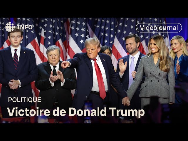 ⁣Donald Trump l’emporte aux États-Unis  | Vidéojournal