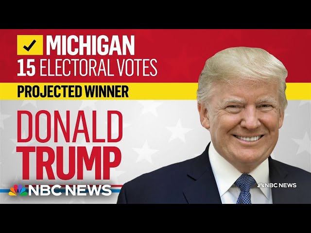 ⁣NBC News projects Trump wins Michigan