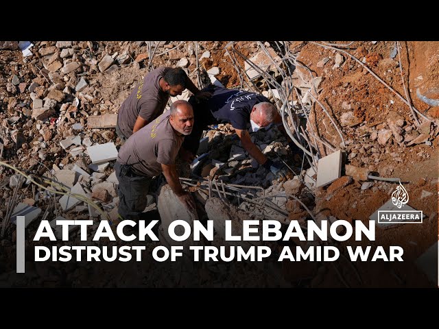 ⁣Distrust of Trump in Lebanon amid ongoing Israeli bombardment