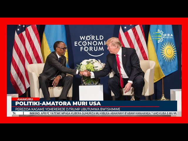 ⁣Perezida Kagame yashimiye Trump watorewe kuyobora Amerika