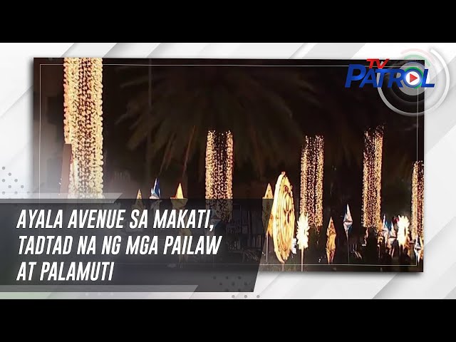 ⁣Ayala Avenue sa Makati, tadtad na ng mga pailaw at palamuti | TV Patrol