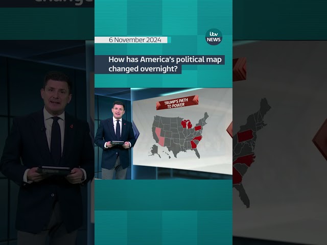 ⁣How has America's political map changed overnight? #itvnews #shorts