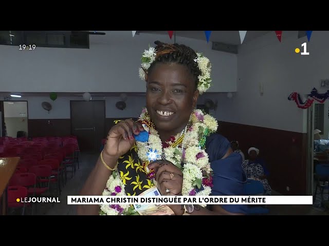 ⁣Mariama Christin distinguée par l'ordre du mérite