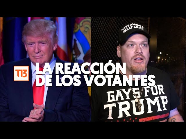 ⁣La reacción de votantes ante elección de Trump