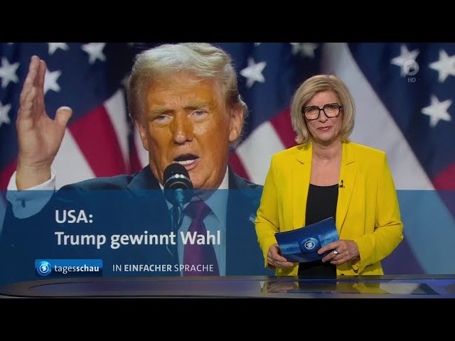 ⁣tagesschau in Einfacher Sprache 19:00 Uhr, 06.11.2024