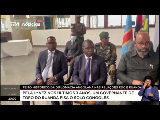 ⁣Feito histórico da diplomacia angolana nas relações RDC e Ruanda - Pela 1ª vez nos últimos 3 anos...