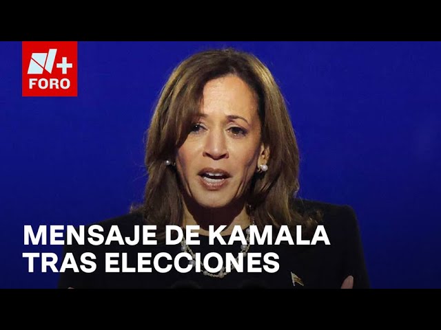 ⁣Kamala Harris ofrece mensaje tras elecciones presidenciales - N+