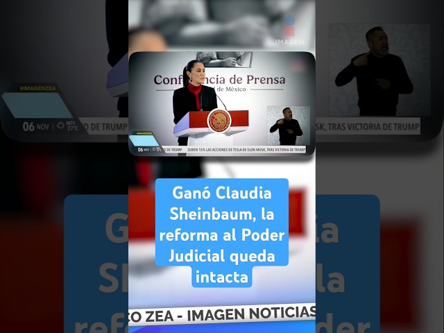 ⁣Ganó Claudia Sheinbaum, la reforma al Poder Judicial queda intacta | Shorts | Zea