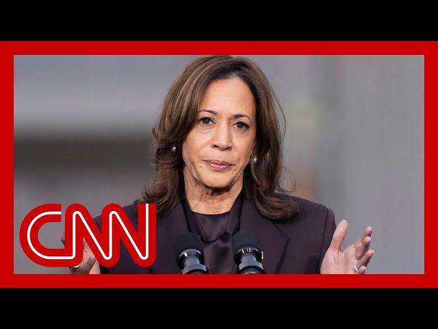 ⁣Kamala Harris speaks to supporters after conceding election