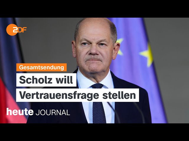 ⁣heute journal vom 06.11.2024 Scholz will Vertrauensfrage stellen, Trump kehrt ins Weiße Haus zurück