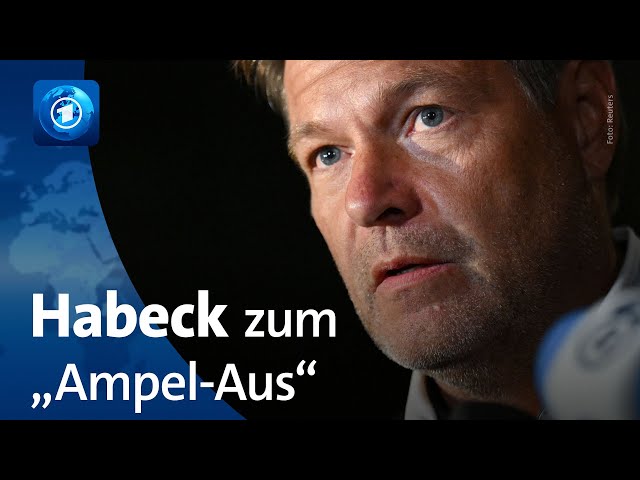 ⁣Habeck: "Lindner und die FDP haben Weg aus der Regierung gesucht"