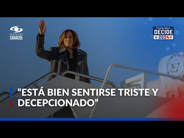 ⁣Habla Kamala Harris, vicepresidenta y candidata demócrata, sobre los resultados de las elecciones