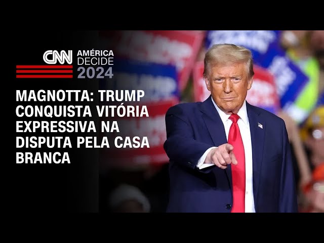 ⁣Magnotta: Trump conquista vitória expressiva na disputa pela Casa Branca | CNN ARENA