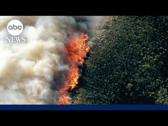 ⁣Fire in Ventura County, CA, prompts evacuation orders