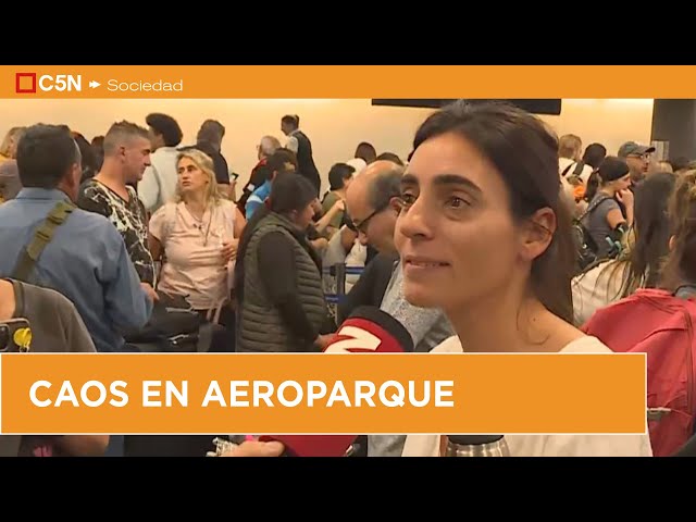 ⁣SORPRESIVO PARO de los trabajadores de INTERCARGO en AEROPARQUE