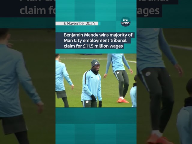 ⁣Benjamin Mendy wins majority of Man City employment tribunal claim for £11.5 million wages #itvnews