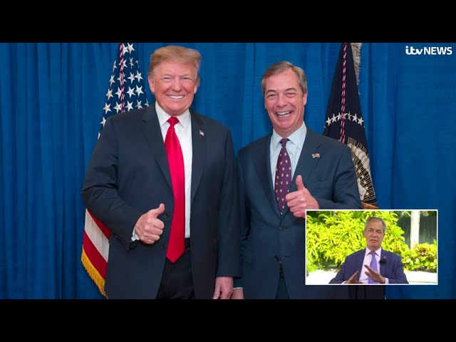 ⁣Nigel Farage: UK needs to 'roll out red carpet' for Trump to mend UK-US relations | ITV Ne