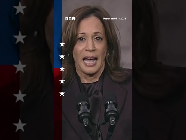 ⁣Kamala Harris said 'we must accept the results of this election'. #KamalaHarris #BBCNews