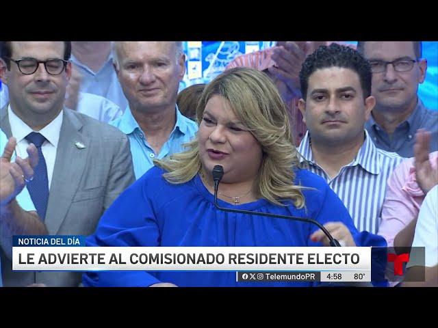 ⁣Jenniffer González promete ser la gobernadora de "todos los puertorriqueños"