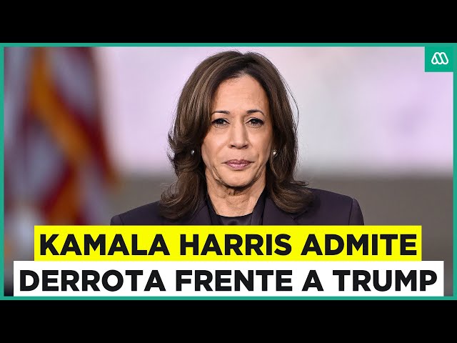 ⁣Kamala Harris da discurso tras derrota frente a Donald Trump