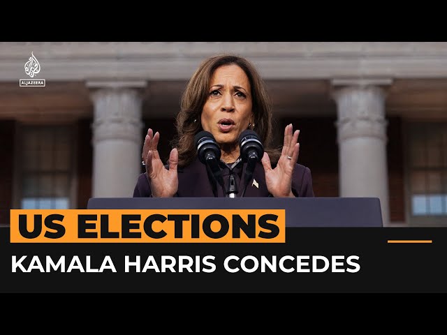 ⁣Kamala Harris concedes presidential election to Donald Trump | Al Jazeera Newsfeed