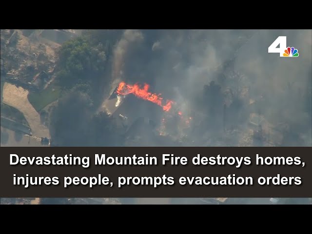 ⁣Watch live: Mountain Fire devastates Ventura County