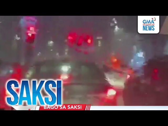 ⁣Ilang bahagi ng Metro Manila, zero visibility dahil sa thunderstorms pasado 9PM | Saksi