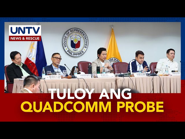 ⁣QuadComm probe sa umano’y EJKs sa drug war at iba pang isyu, isinasagawa sa Kamara